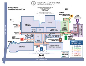 Rogue Valley Urology Office Map